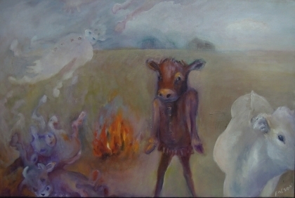 The Burning of the Cow Costumes